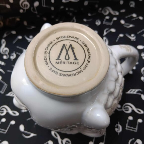 Meritage Stoneware - Vintage *Distressed-Look* Budda Mug - Holds 16 oz - EUC - Picture 6 of 6